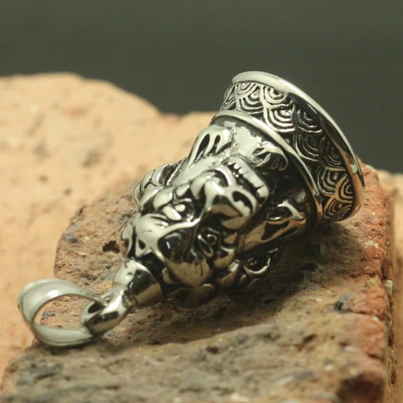 Clochette pour moto inox 3 chiens – Image 3