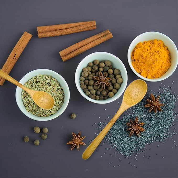 Petite cuillère en bois bambou ovale – Image 2