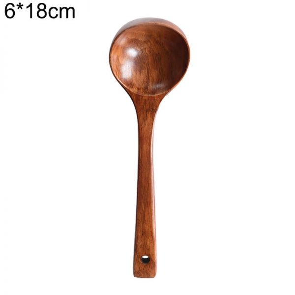Louche en bois naturel 18cm – Image 3